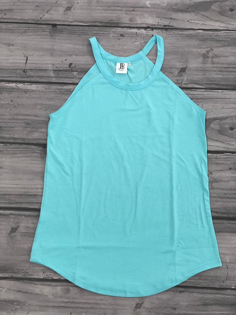 Rocker Tank- Light Blue