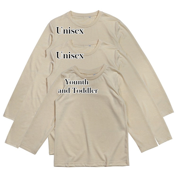 Polyester Long Sleeve T-Shirt - Beige