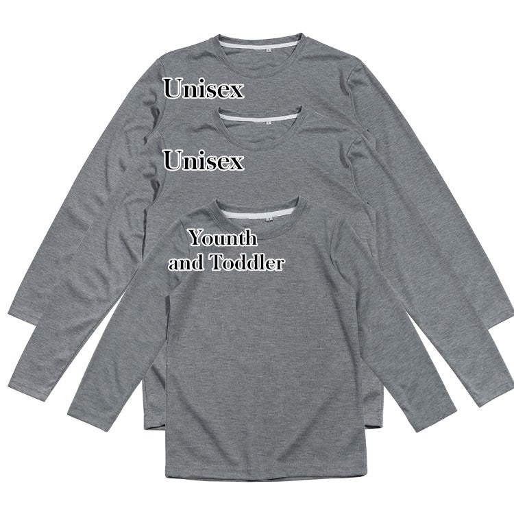 Polyester Long Sleeve T-Shirt - Heather Grey