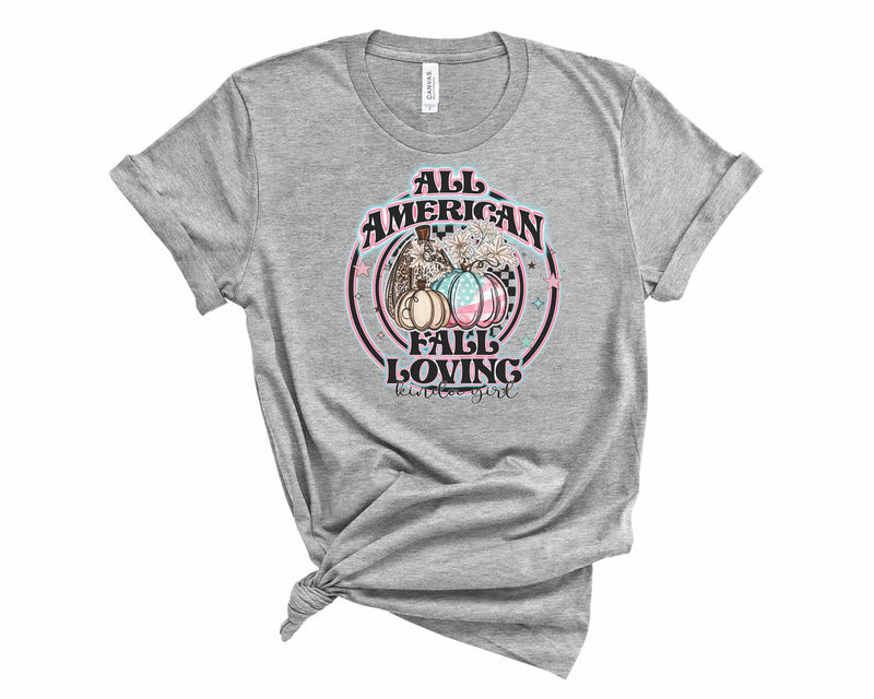 All American Fall Loving Kinda Girl - Graphic Tee