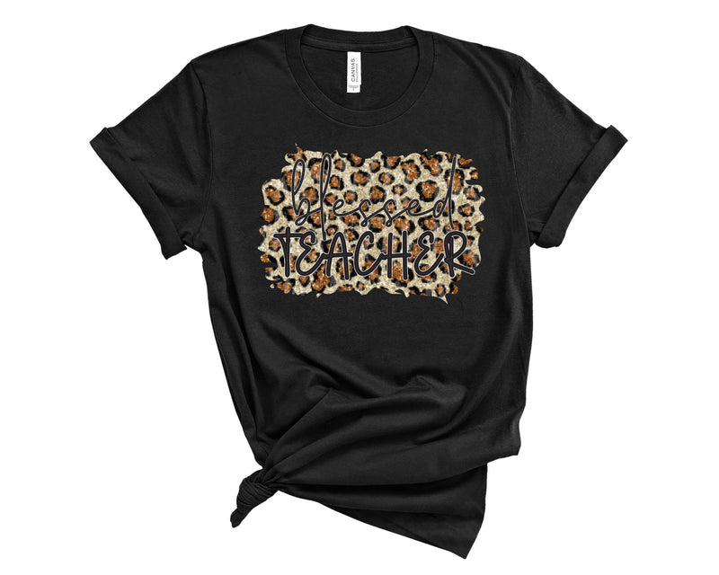 Blessed Teacher Leopard - Graphic Tee