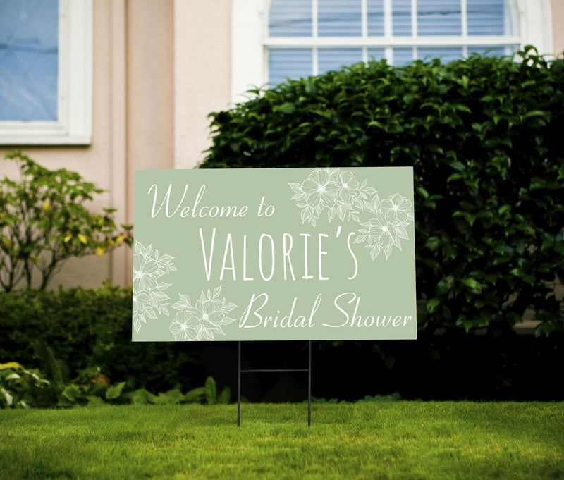 Customizable Bridal Shower Yard Sign