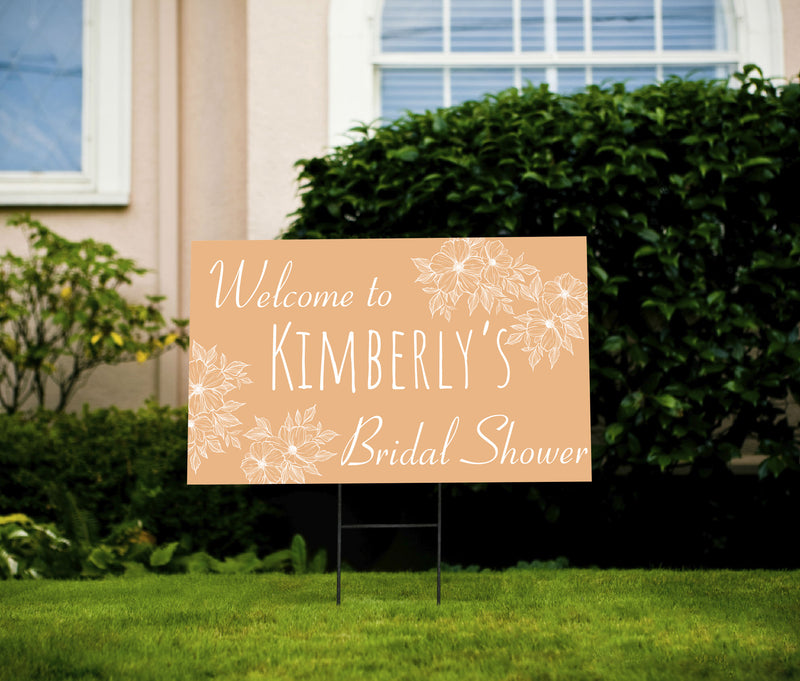 Customizable Bridal Shower Yard Sign