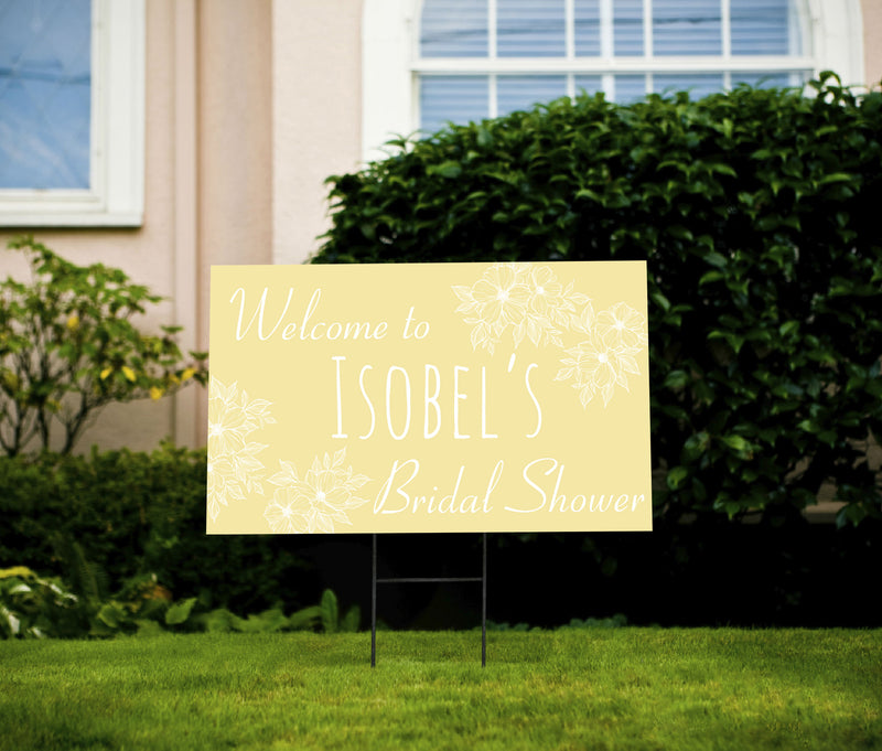 Customizable Bridal Shower Yard Sign