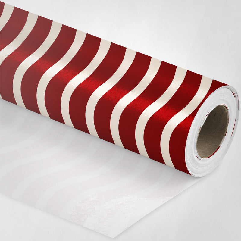 Burgundy Swirls Wrapping Paper