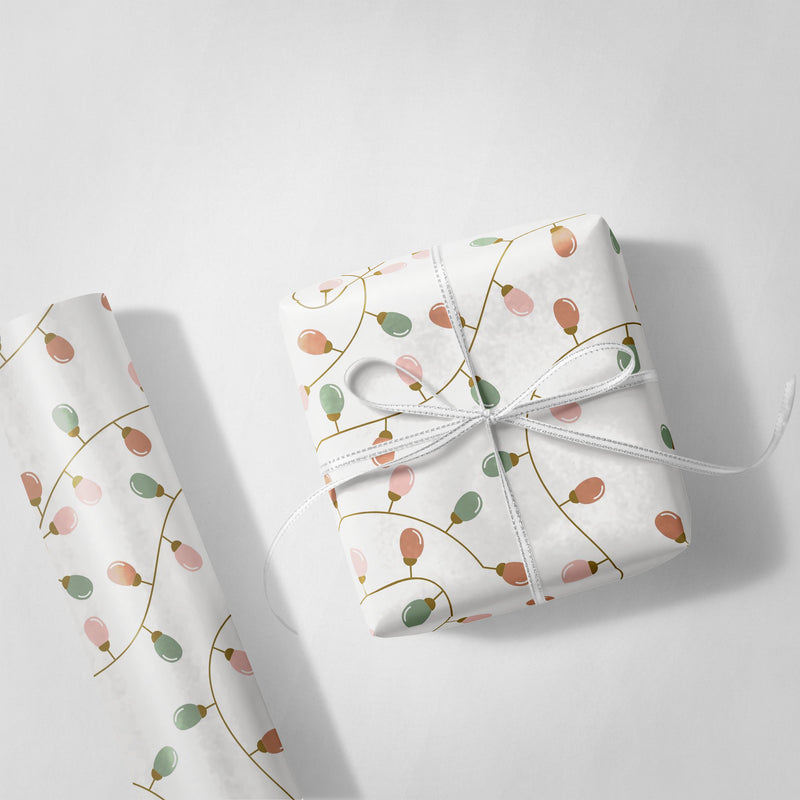 Christmas Lights Wrapping Paper