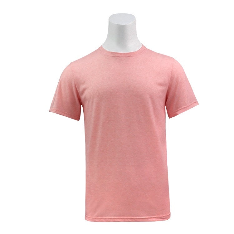 Polyester T-Shirt -Heather Salmon