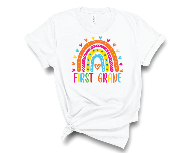 First Grade Neon Rainbow  - Transfer