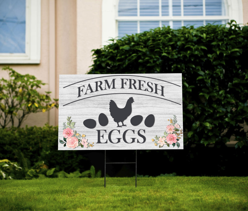 Farm Fresh Eggs Yard Sign