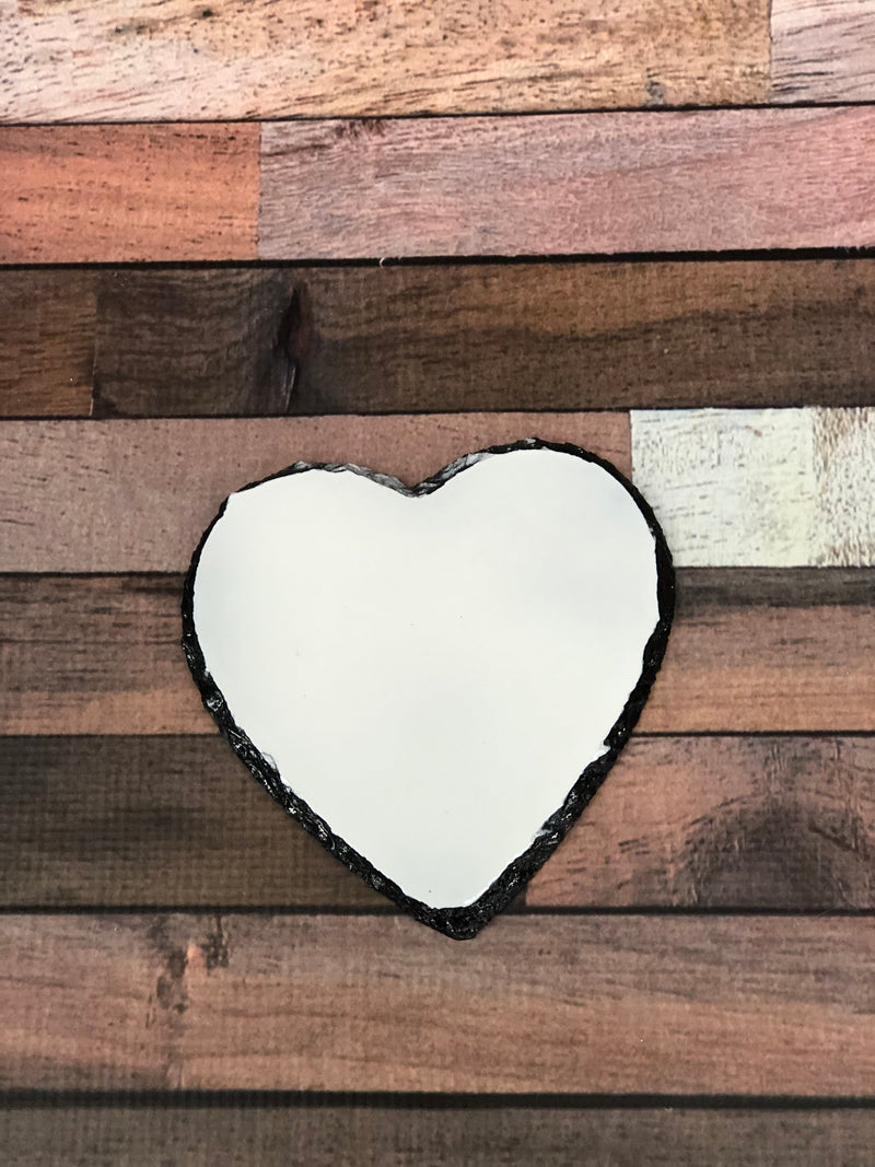 Sublimation HEART Slate Plaque