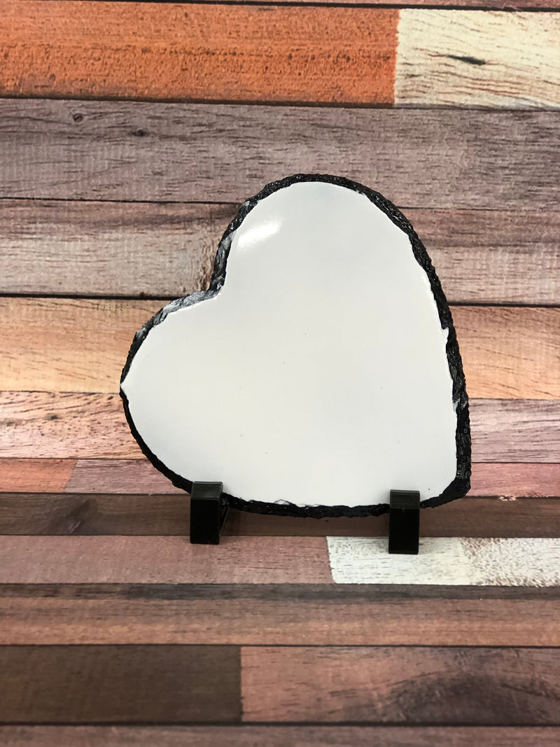 Sublimation HEART Slate Plaque