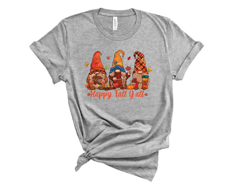 Happy Fall Ya'll Gnomes - Graphic Tee