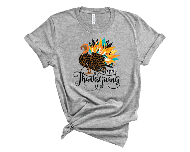 Happy Thanksgiving Turkey - Graphic Tee