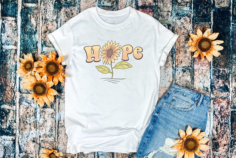 Hope- Sunflowers Retro- Transfer