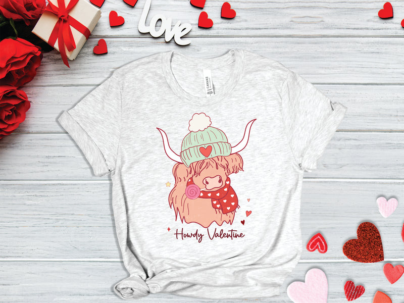 Howdy Valentine Cow  - Transfer