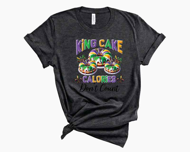 King Cake Calories Don't Count Cakes - Transfer