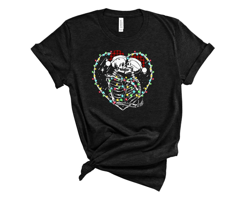 Kissing Festive Skeletons   - Graphic Tee