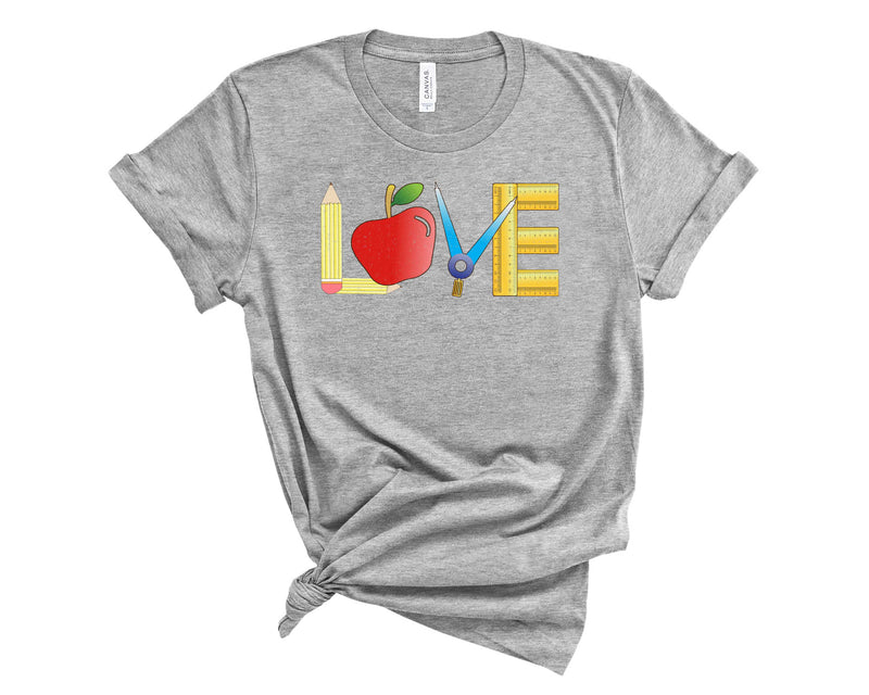 Love School Supplies - Graphic Tee