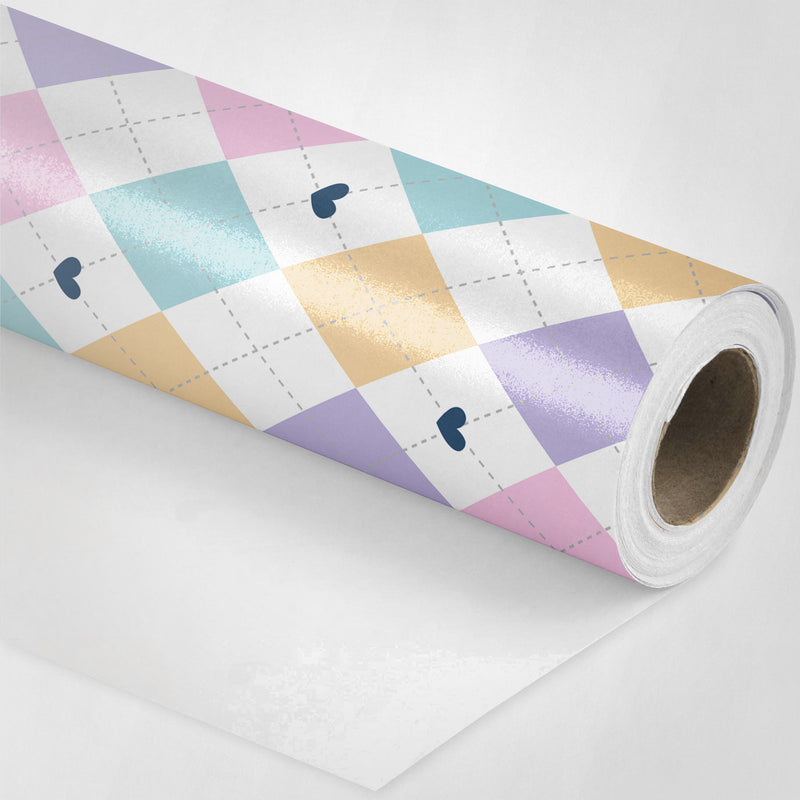 Pastel Argyle Wrapping Paper