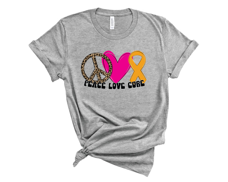 Peace Love Cure Leopard Gold - Transfer