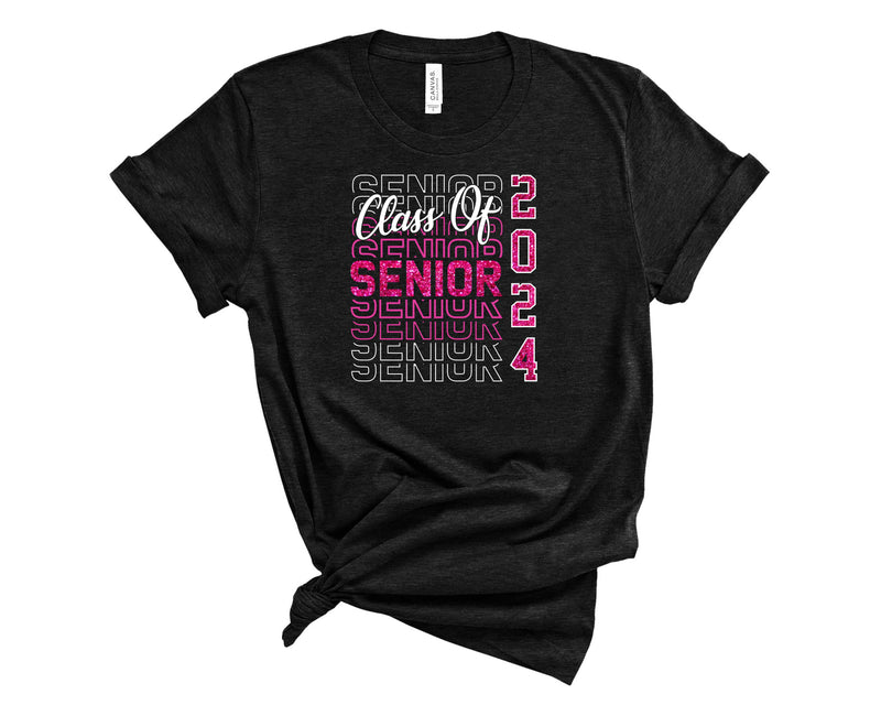 Pink Stacked 24 Senior - Transfer