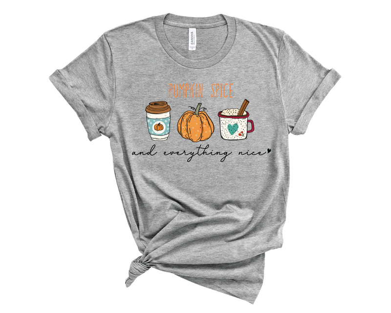 Pumpkin Spice & Everything Nice Coffee - Graphic Tee