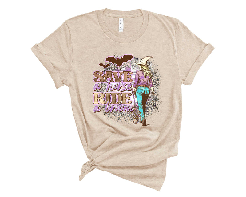 Save A Horse Ride A Broom - Graphic Tee