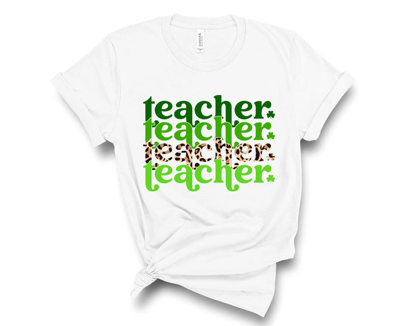 St Patricks Day Stacked Teacher - Transfer