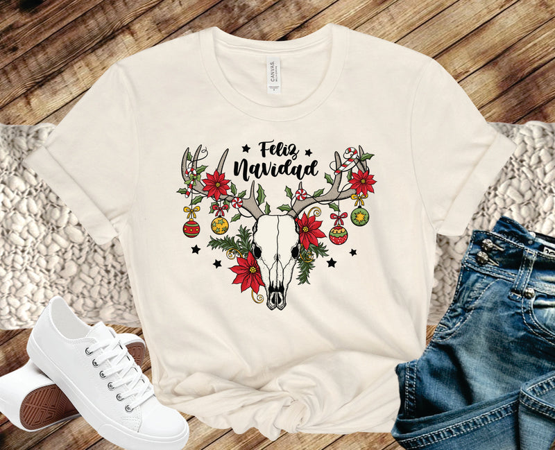 Steer Feliz Navidad - Graphic Tee