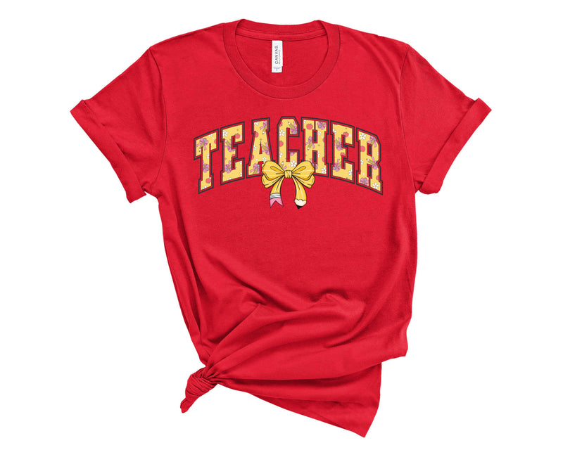 Teacher Coquette Pencil Bow-Varsity-Transfer