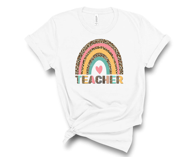 Teacher Pastel Leopard - Graphic Tee