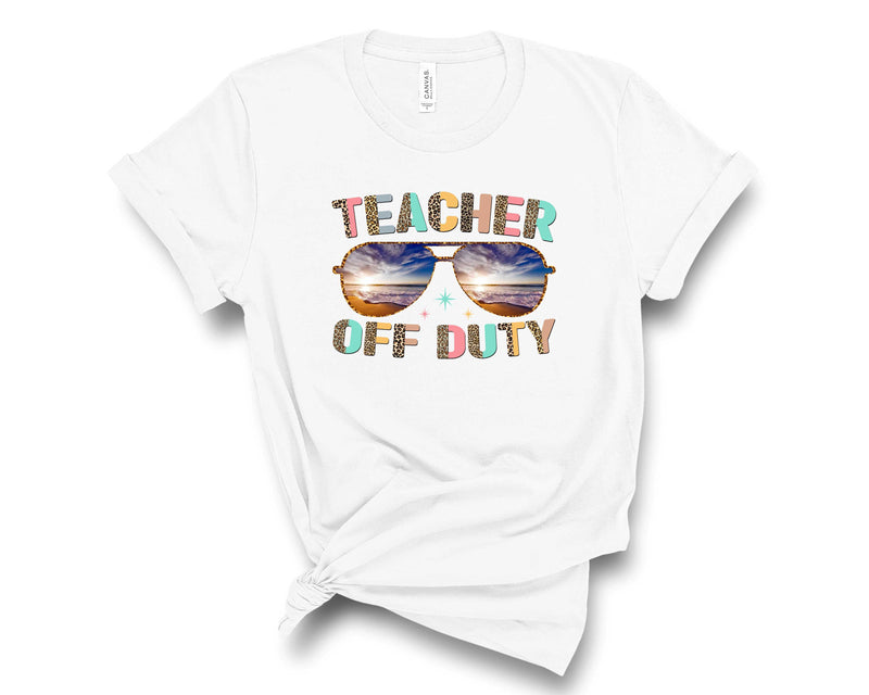 Teacher Off Duty Glasses - Transfer