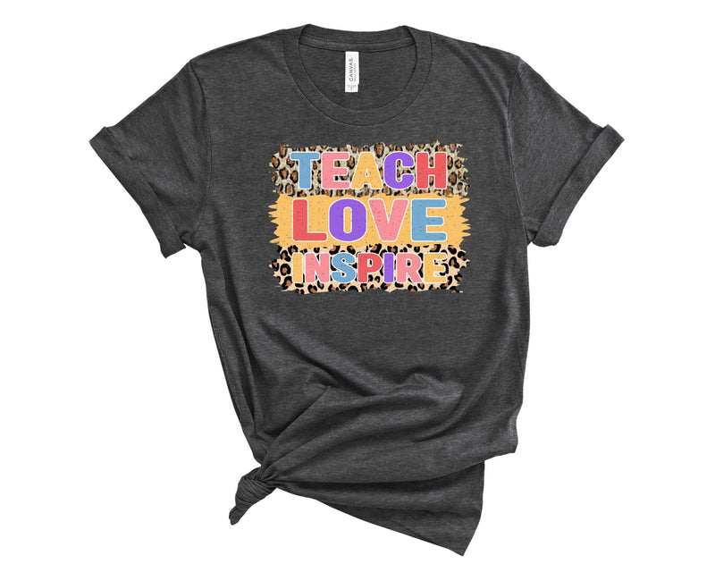 Teach love inspire leopard - Transfer