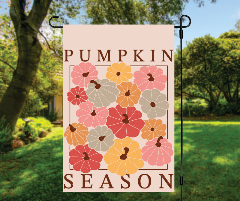 Vintage Pumpkin Season Garden Flag