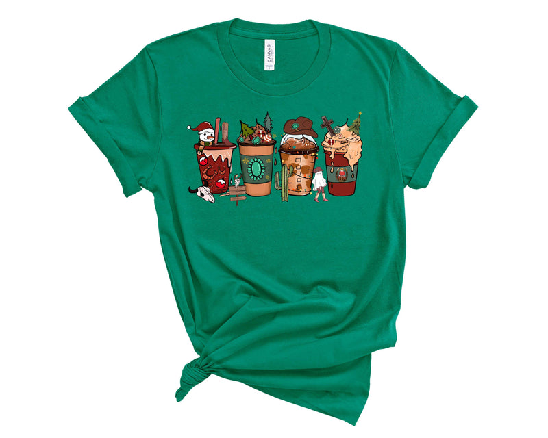 Western Christmas Coffee - Graphic Tee