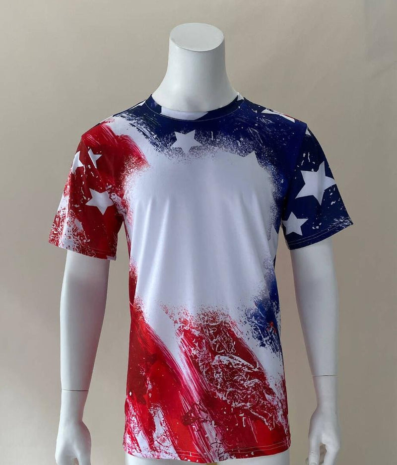 Polyester Bleach T-Shirt - 'Merica