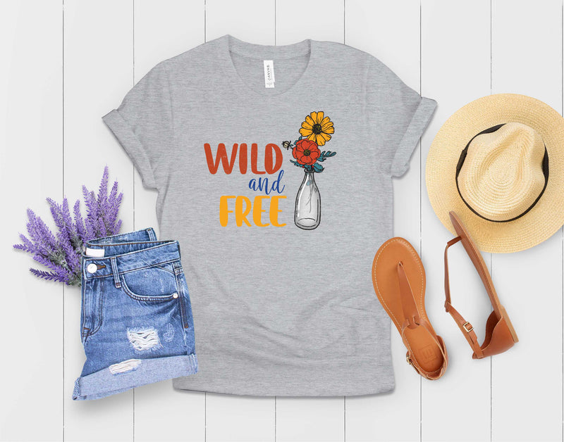 Wild And Free Floral - Transfer