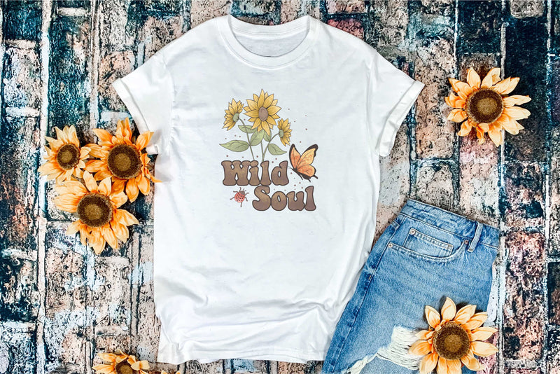 Wild Soul- Sunflowers Retro- Transfer