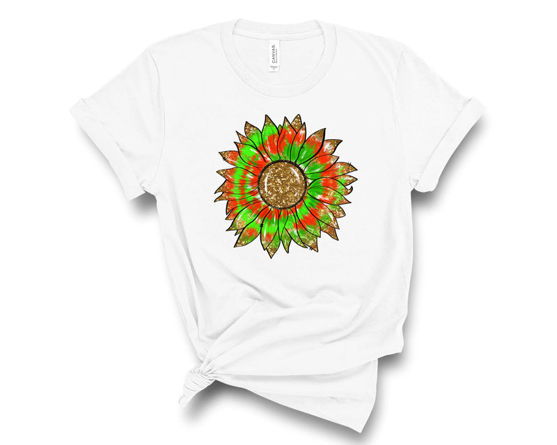 Christmas Tie Dye Sunflower - Transfer