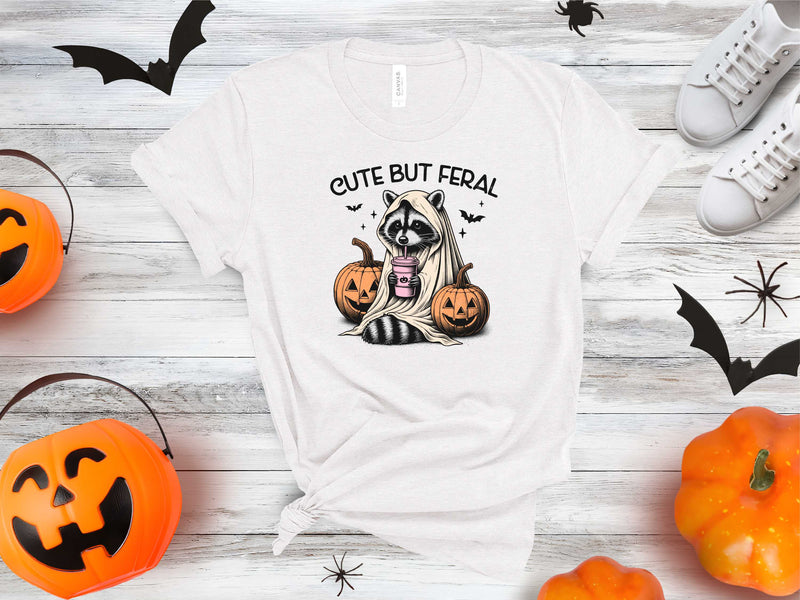 Cute But Feral- Halloween Racoon- Transfer