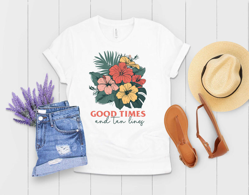 Good Times and Tan Lines-Flowers- Transfer