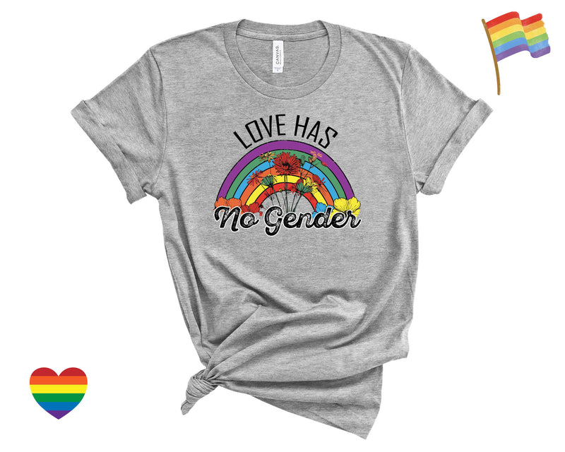 Love Has No Gender Retro Rainbow - Transfer