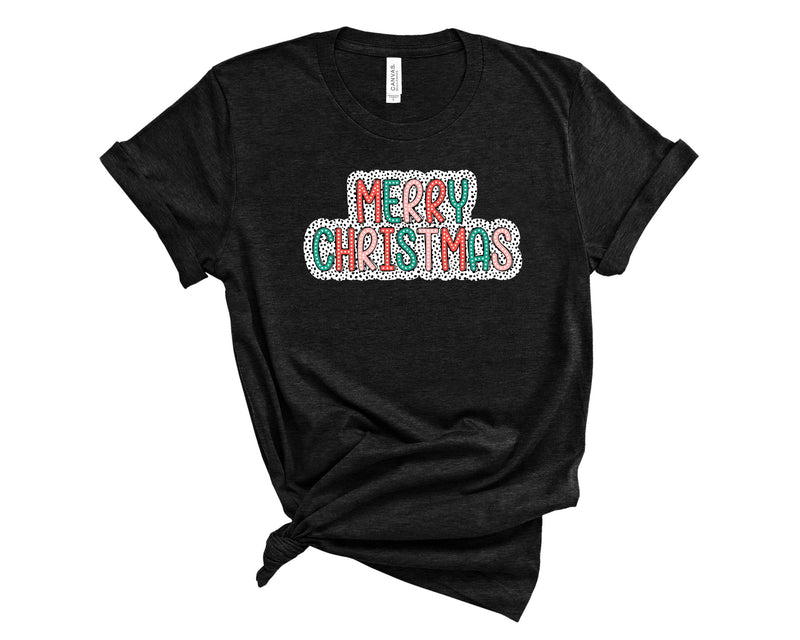 Merry Christmas Dots - Graphic Tee