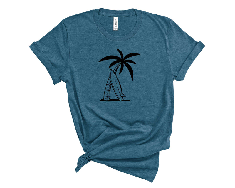 Palm Tree & Surf Board - Transfer