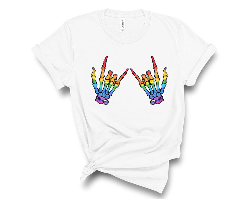 Rainbow Skeleton Hands- Transfer