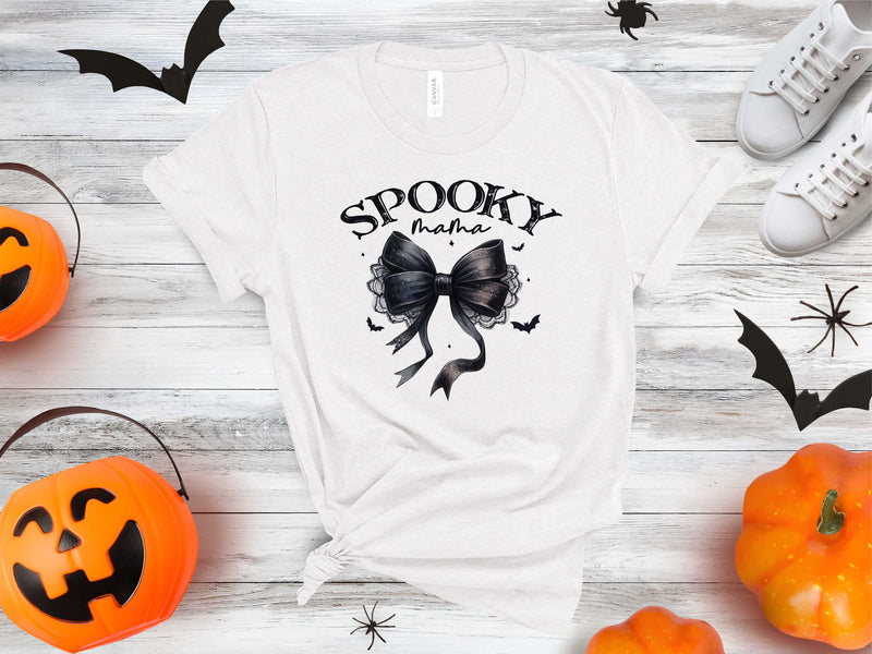 Spooky MAMA Black Bow - Transfer