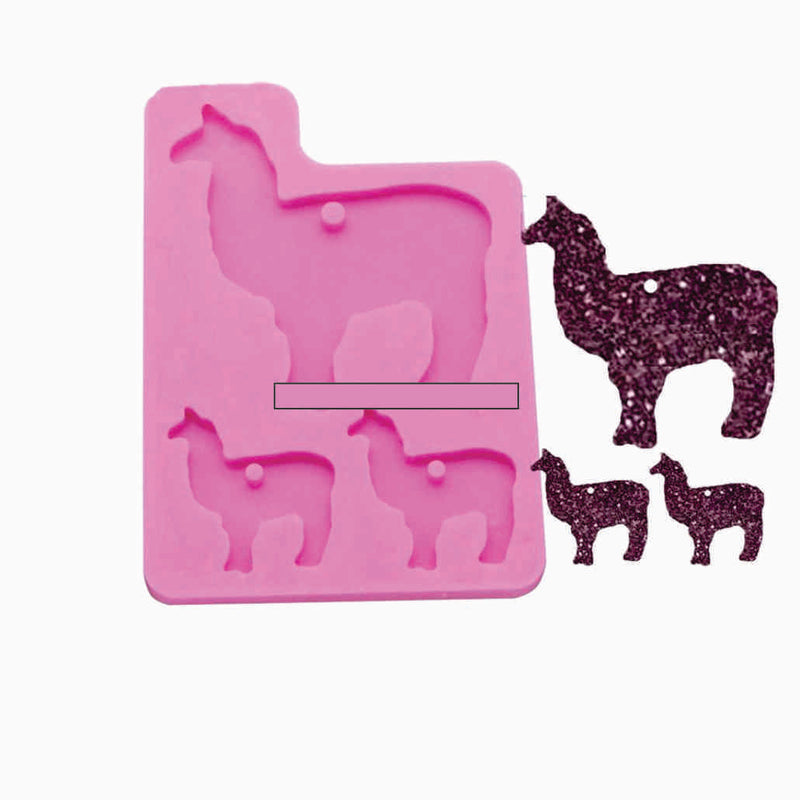 Llama family Silicone Mold