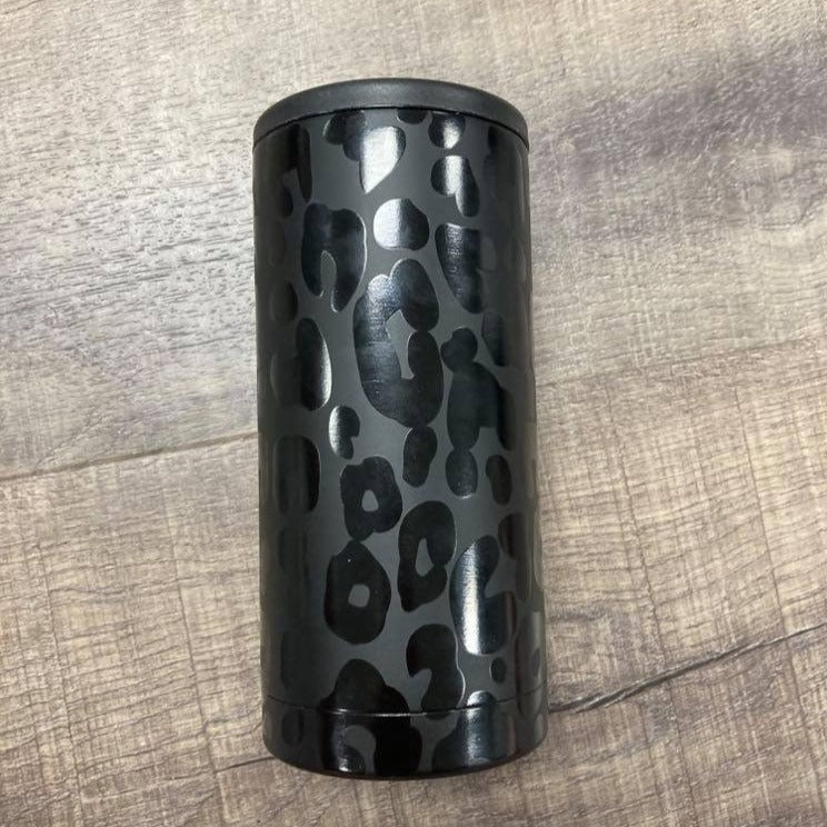 Leopard Double Wall Slim Can Cooler