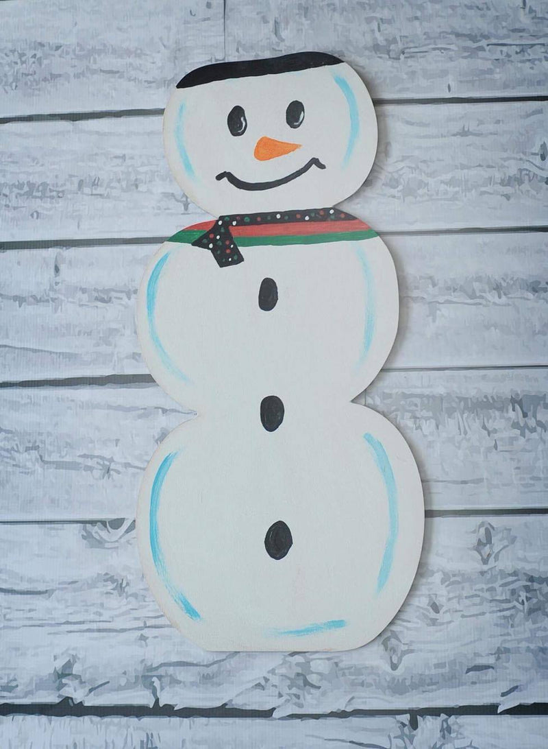 Snow Man/Pumpkin Wood Cut out