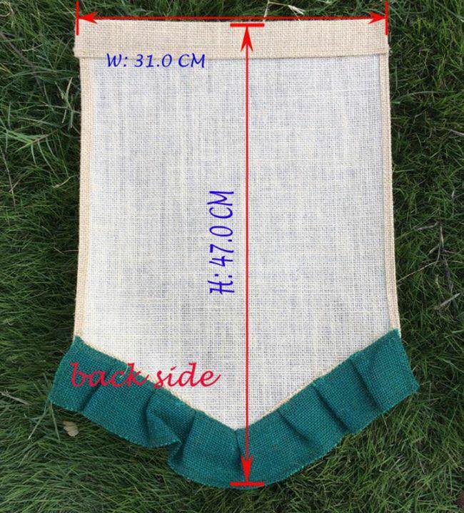 Burlap Garden Flag